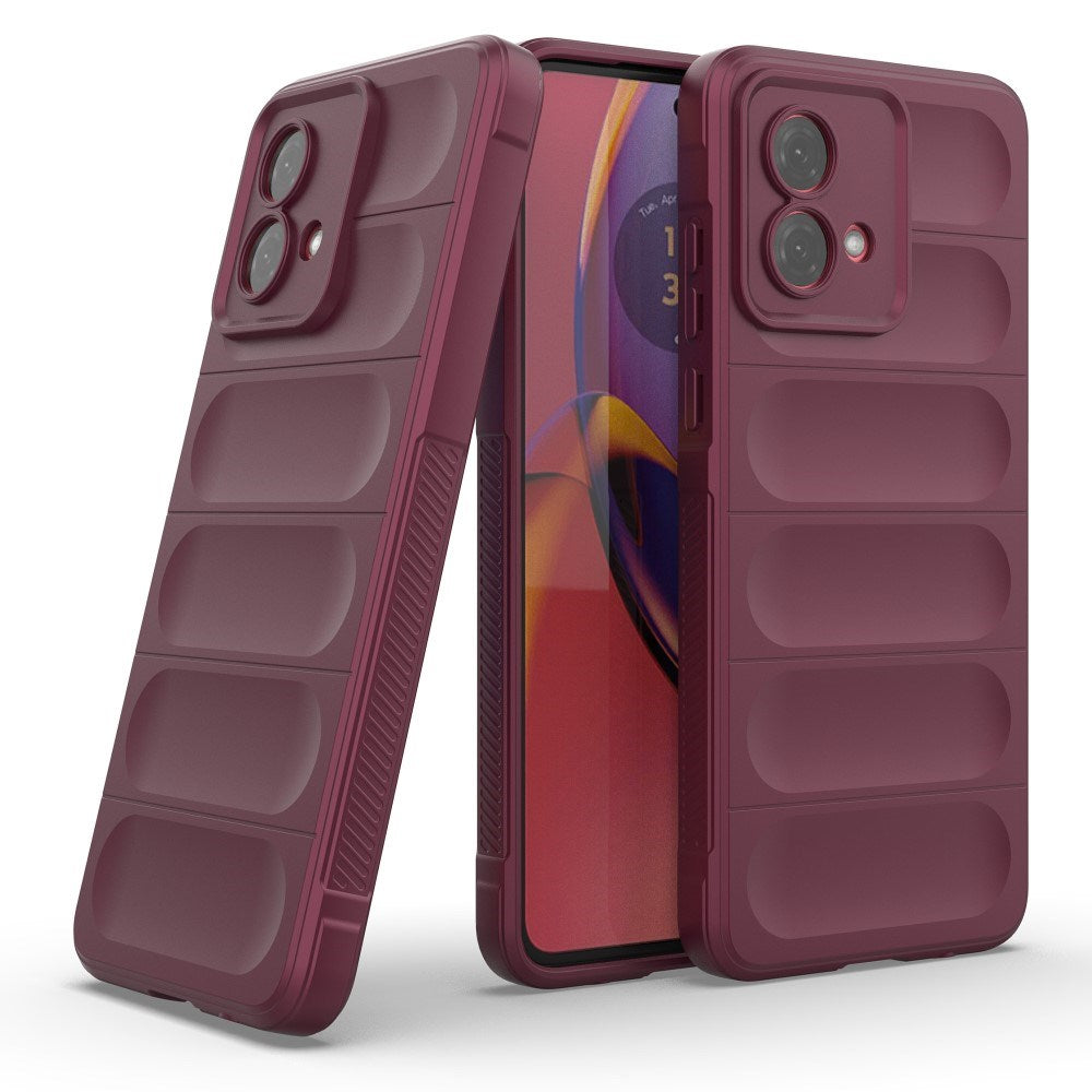EIDERWOOD Motorola Moto G84 Fleksibelt Plastik Mobil Cover - Vinrød