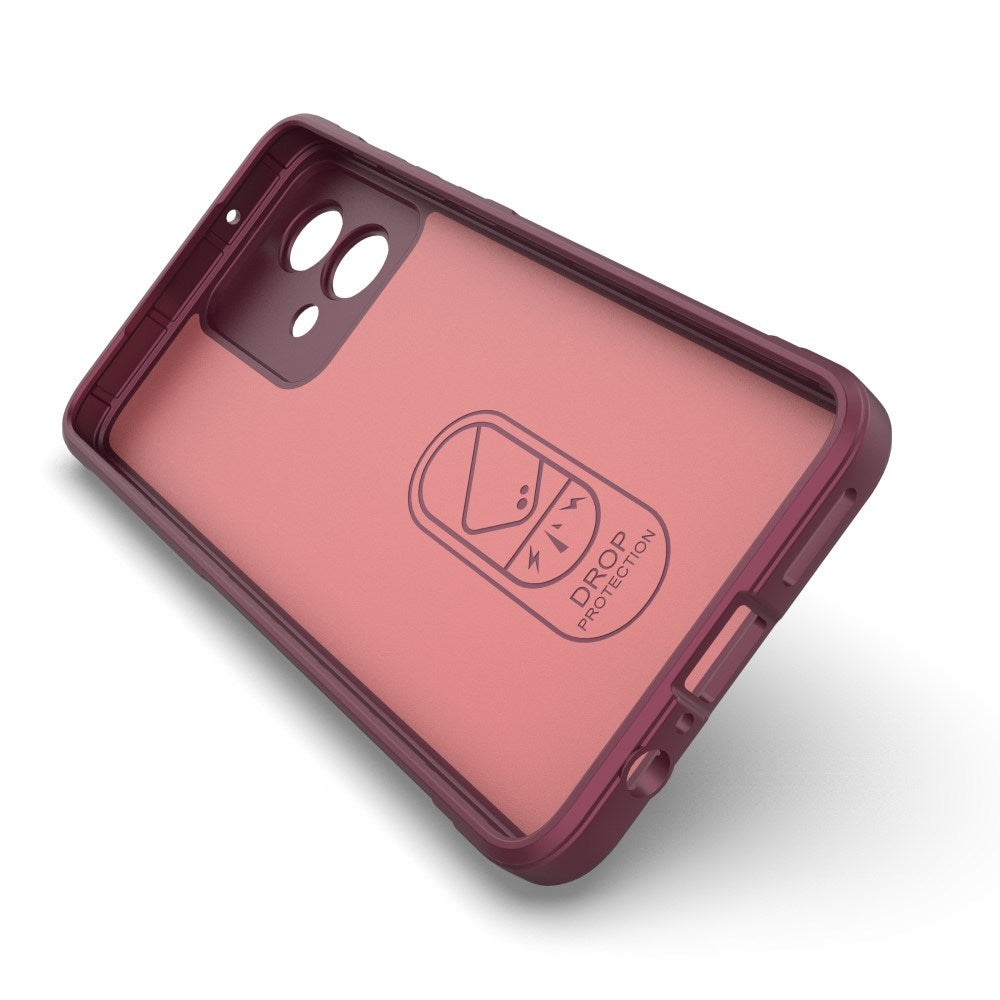 EIDERWOOD Motorola Moto G84 Fleksibelt Plastik Mobil Cover - Vinrød