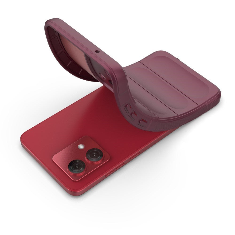 EIDERWOOD Motorola Moto G84 Fleksibelt Plastik Mobil Cover - Vinrød