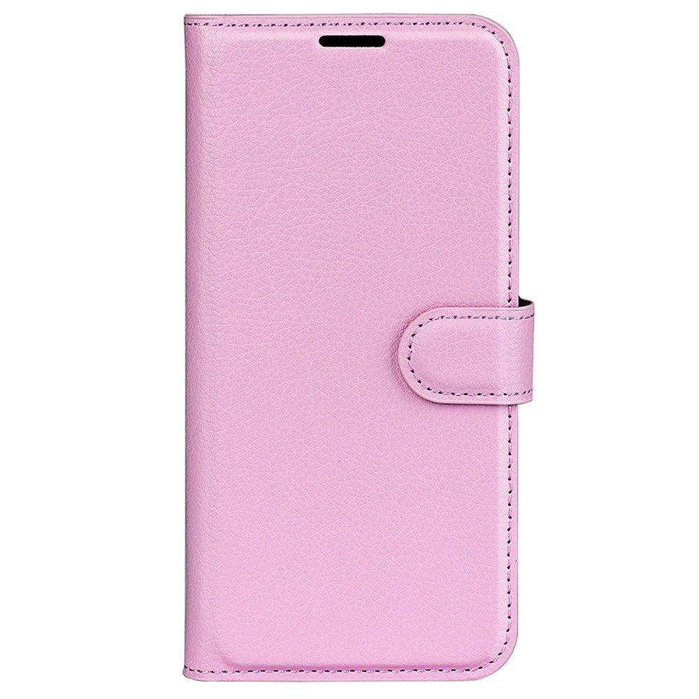 Samsung Galaxy A25 (5G) Litchi Læder Mobil Cover m. Pung - Pink