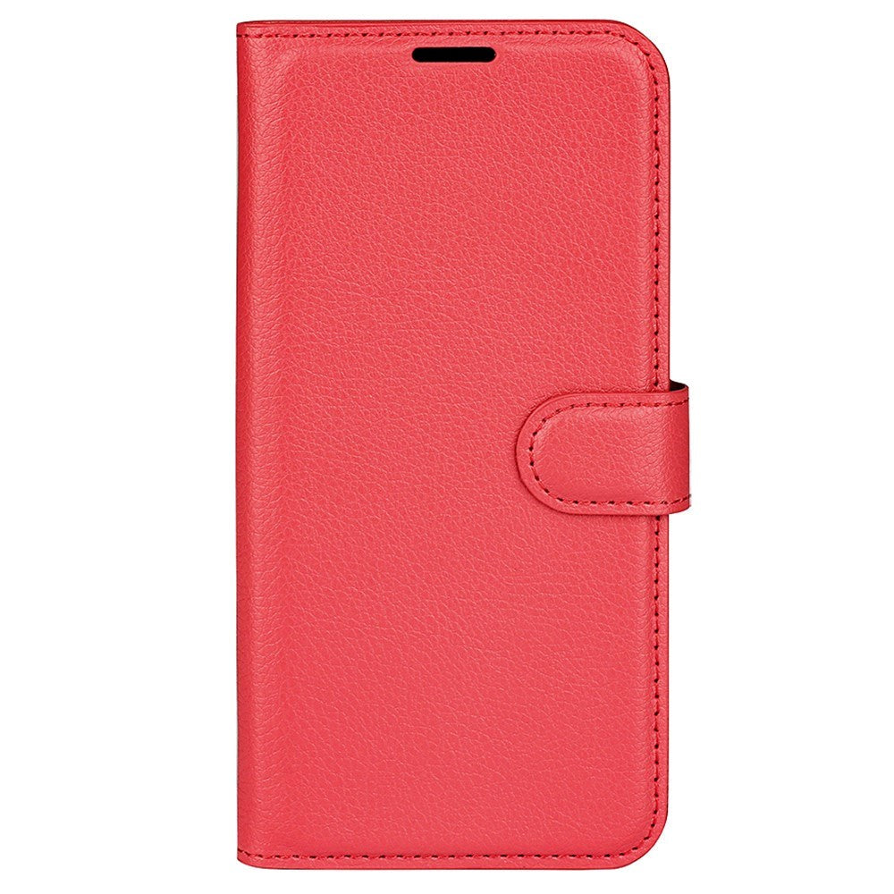 Samsung Galaxy A25 (5G) Litchi Læder Mobil Cover m. Pung - Rød