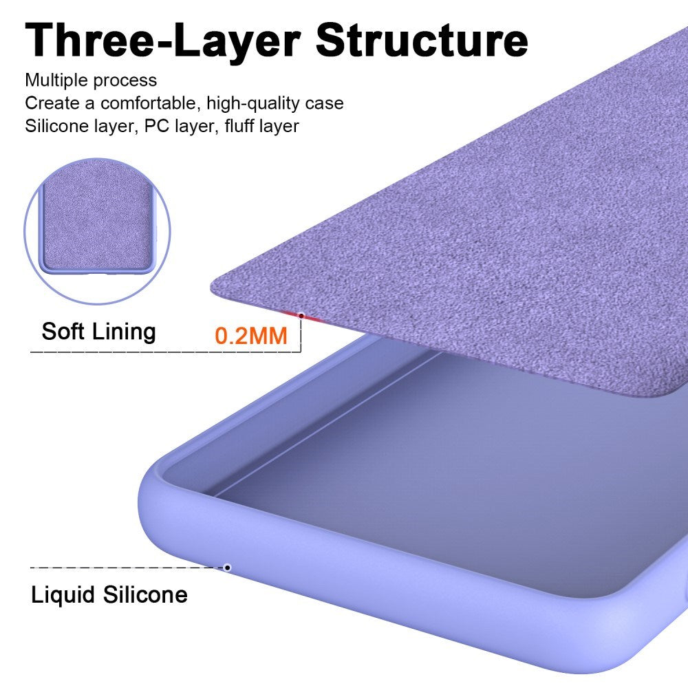 EIDERWOOD Motorola Moto G53 Liquid Silikone Mobil Cover - Lilla