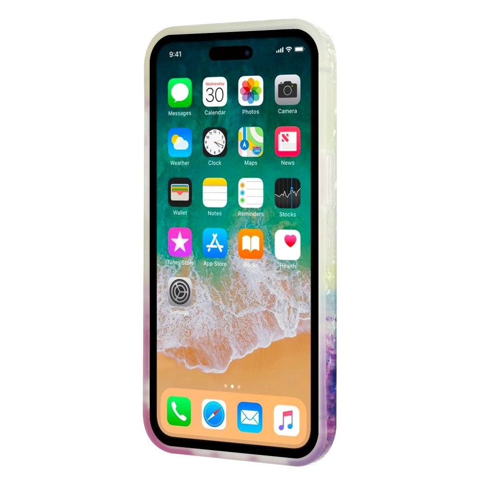 iPhone 15 Pro Fleksibelt Plastik Mobil Cover m. Motiv - Flerfarvet Hav