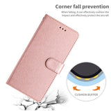 Samsung Galaxy A15 (5G) / A15 Læder Mobil Cover m. Pung og Strop - Rose Gold