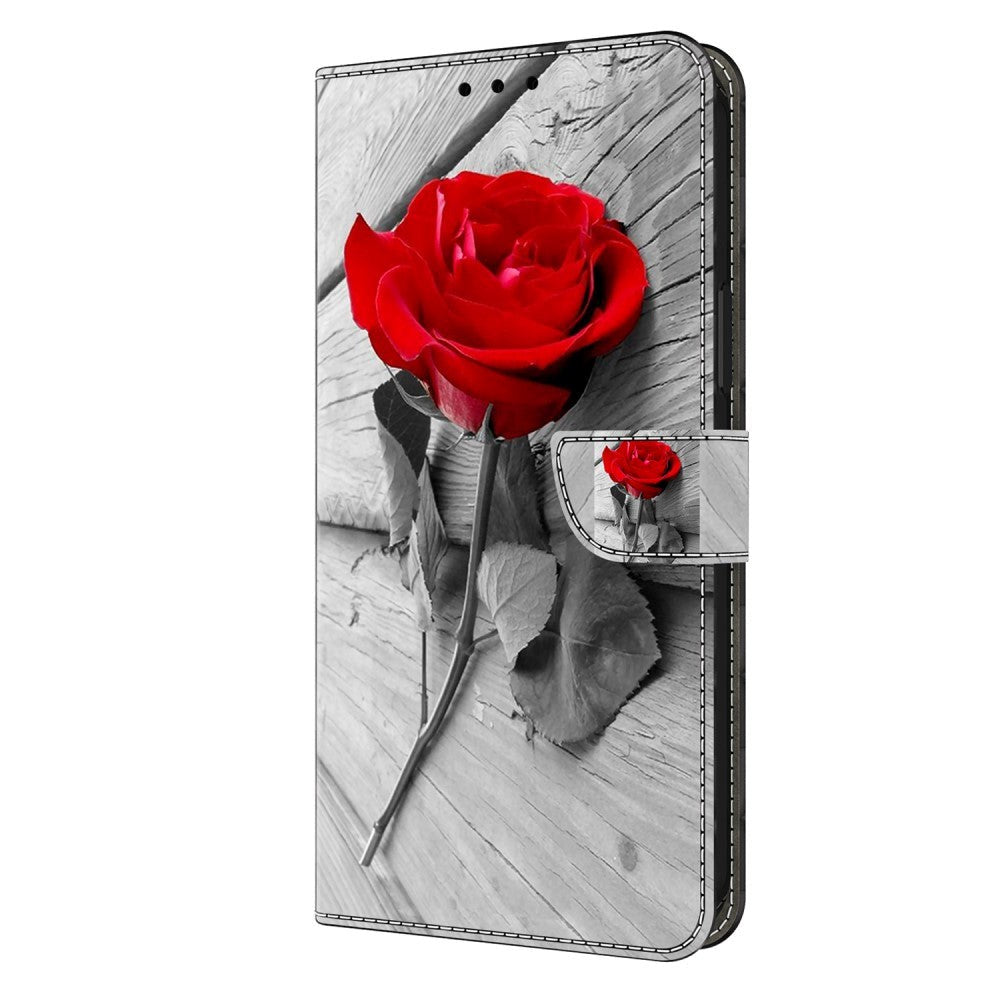 Samsung Galaxy A05s Læder Mobil Cover m. Pung & Ståfunktion - Rose