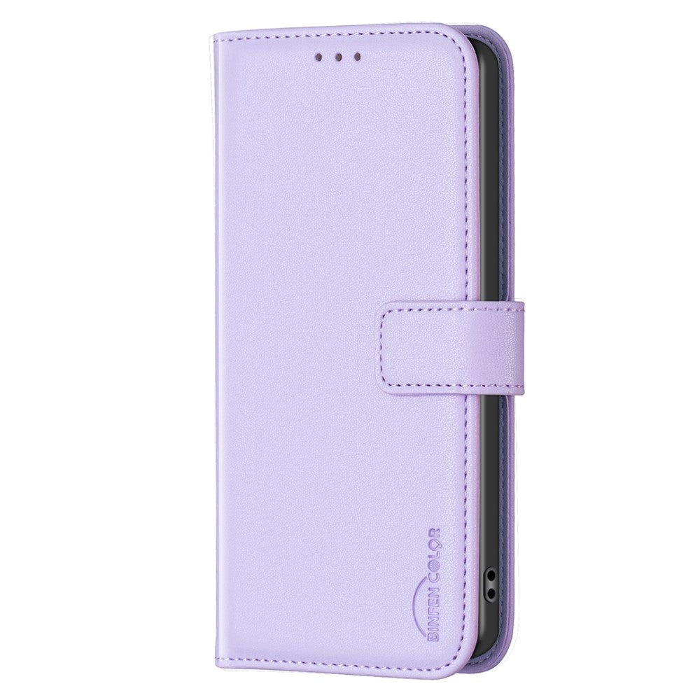 Samsung Galaxy S24 Ultra Kunst Læder Mobil Cover m. Ståfunktion & Kortholder - Lilla