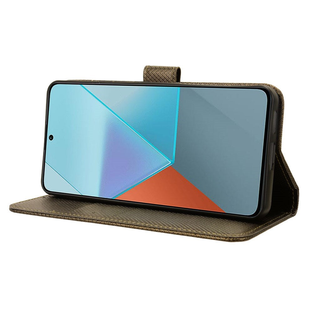 EIDERWOOD Xiaomi Redmi Note 13 Pro (5G) / Poco X6 Læder Mobil Cover m. Strop & Tekstur - Brun