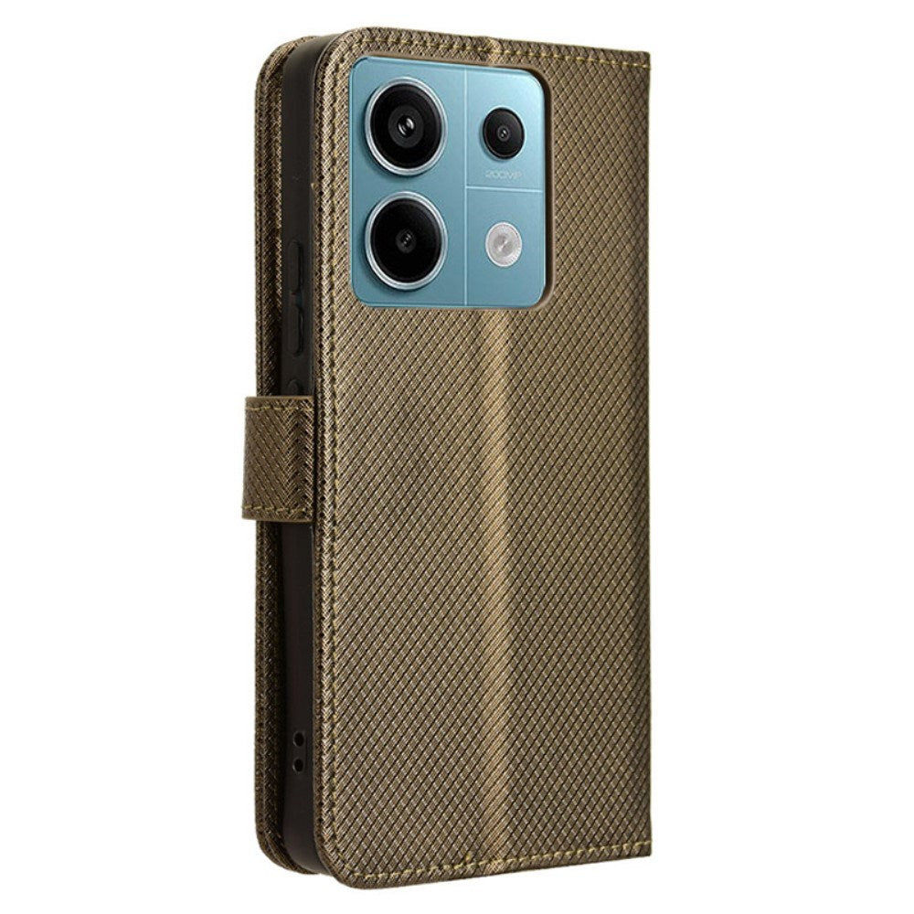 EIDERWOOD Xiaomi Redmi Note 13 Pro (5G) / Poco X6 Læder Mobil Cover m. Strop & Tekstur - Brun