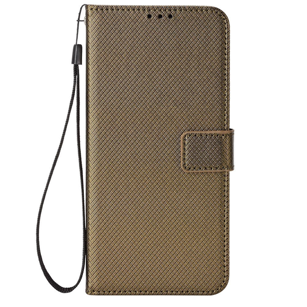 Xiaomi Redmi Note 13 Pro+ (Plus) Læder Mobil Cover m. Strop & Tekstur - Brun
