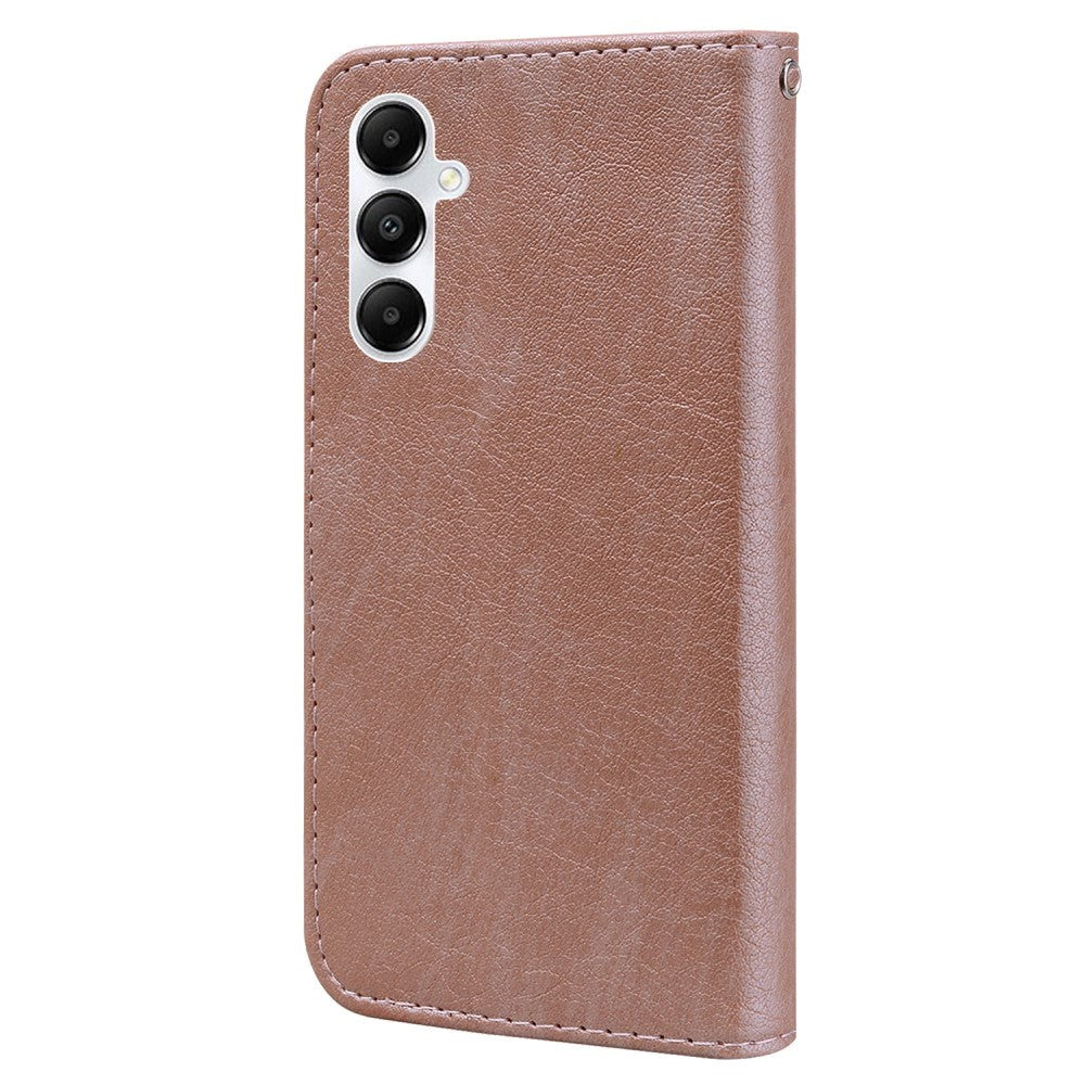 Samsung Galaxy A05s Neutralt Læder Mobil Cover m. Pung & Ståfunktion - Rose Gold