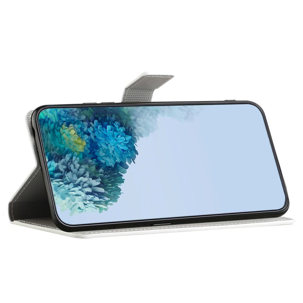 Samsung Galaxy S24 Læder Mobil Cover m. Pung & Ståfunktion - Eiffeltårnet