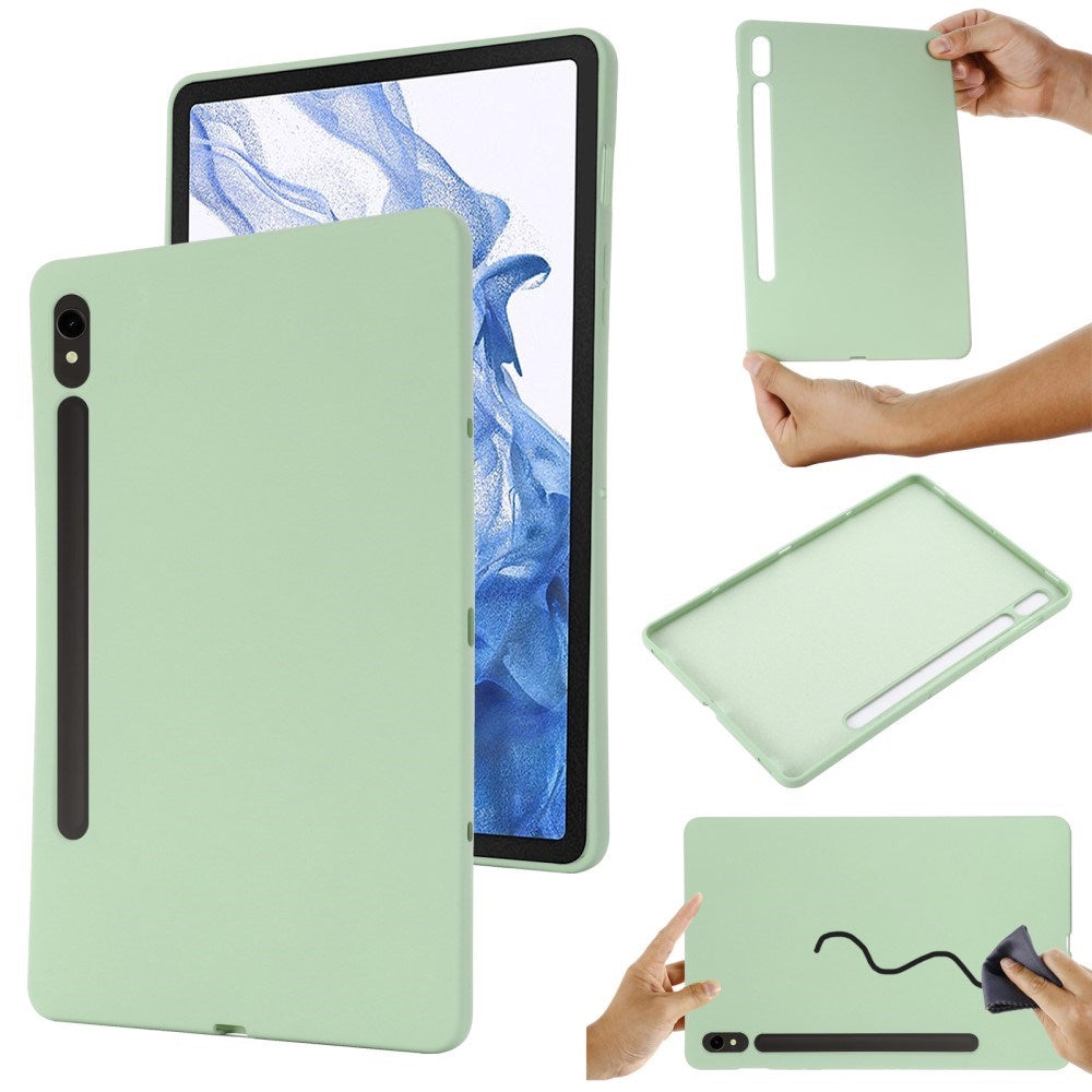 EIDERWOOD Samsung Galaxy Tab S10 FE / S9 FE Foret Silikone Tablet Case - Grøn