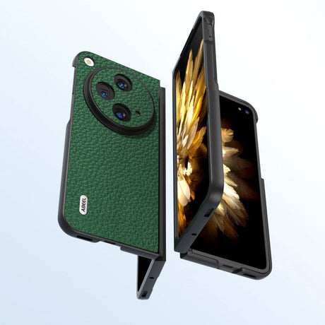 OnePlus Open Læderbelagt Mobil Cover - Grøn