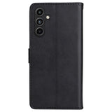 Samsung Galaxy A15 (5G) / A15 PU Læder Mobil Cover m. Pung og Strop - Sort