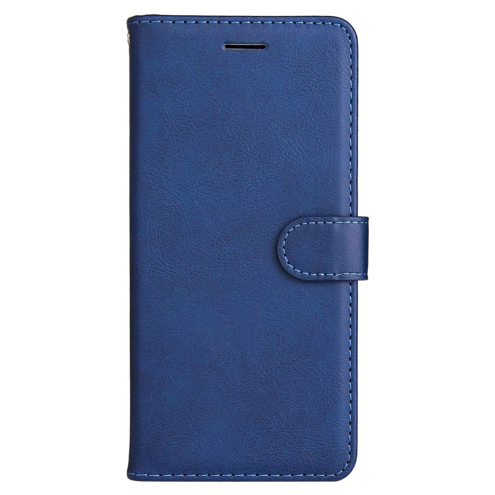 Samsung Galaxy A15 (5G) / A15 PU Læder Mobil Cover m. Pung og Strop - Blå