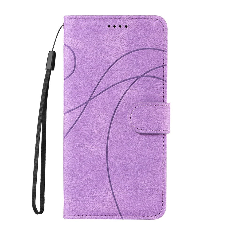 Samsung Galaxy S24 Ultra PU Læder Mobil Cover m. Pung & Strop - Lilla