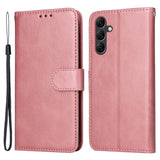 Samsung Galaxy A15 (5G) / A15 Kunstlæder Mobil Cover m. Pung og Strop - Rose Gold