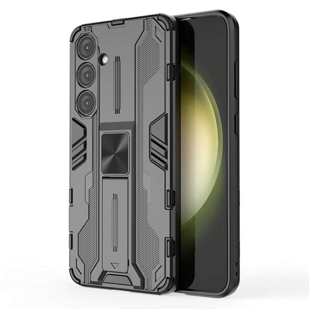 Samsung Galaxy S24+ (Plus) Håndværker Mobil Cover m. Kickstand - Sort