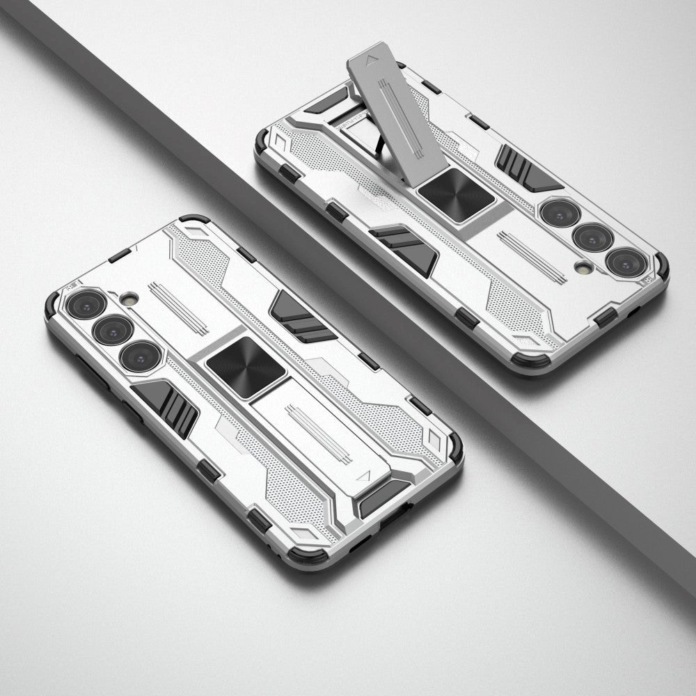 Samsung Galaxy S24+ (Plus) Håndværker Mobil Cover m. Kickstand - Sølv