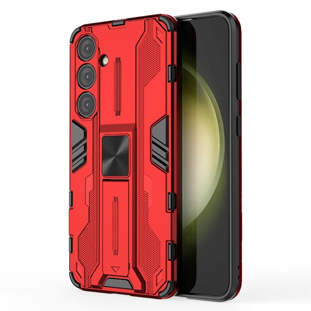 Samsung Galaxy S24+ (Plus) Håndværker Mobil Cover m. Kickstand - Rød
