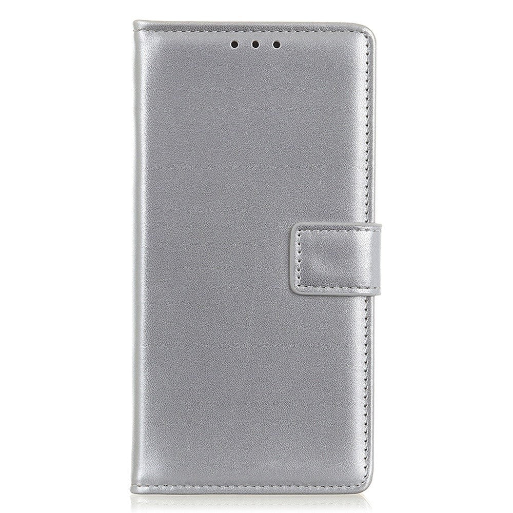 Xiaomi 14 Læder Mobil Cover m. Pung & Kickstand - Sølv