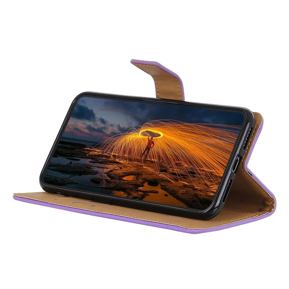 Xiaomi 14 Læder Mobil Cover m. Pung & Kickstand - Lilla