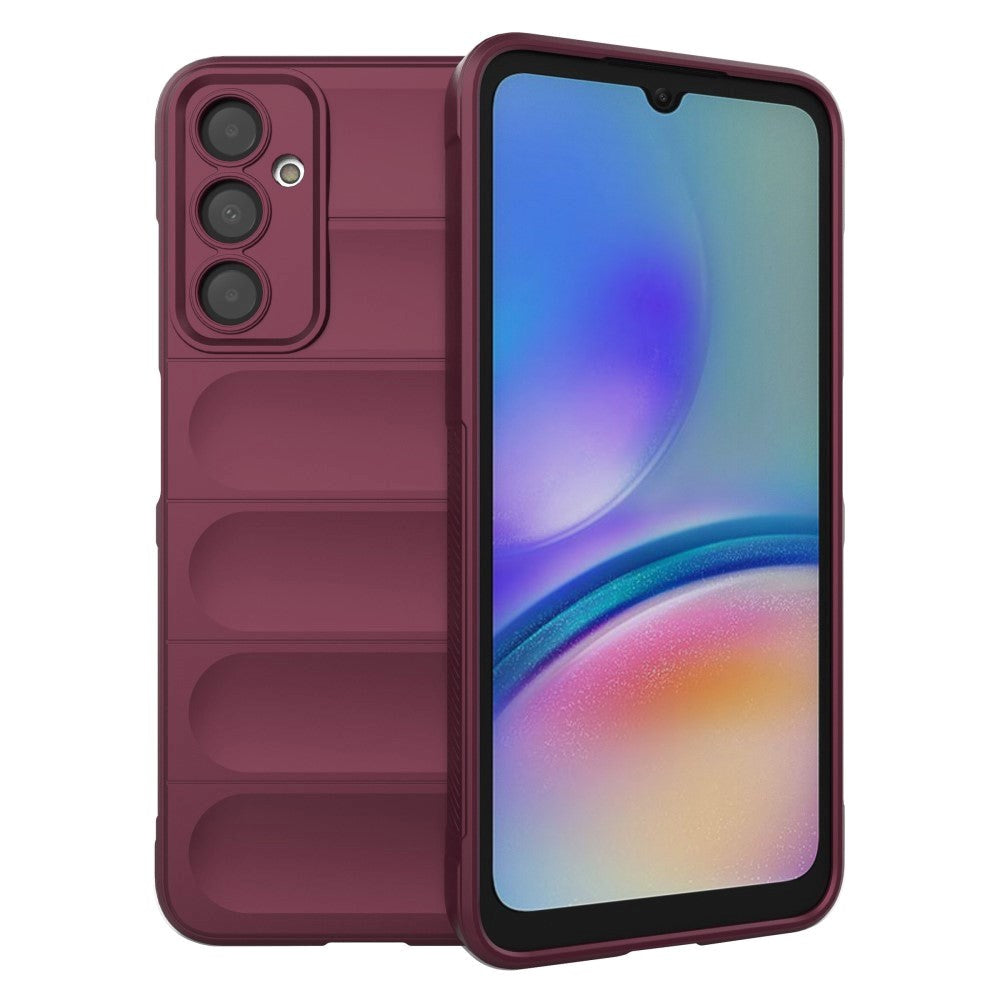 Samsung Galaxy A05s Fleksibelt Plastik Mobil Cover - Vinrød