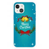 iPhone 15 Plus Fleksibelt Plast Mobil Jule Cover - Merry Christmas - Juleklokker