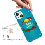 iPhone 15 Plus Fleksibelt Plast Mobil Jule Cover - Merry Christmas - Juleklokker