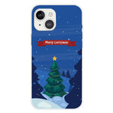 iPhone 15 Plus Fleksibelt Plast Mobil Jule Cover - Merry Christmas - Juletræ