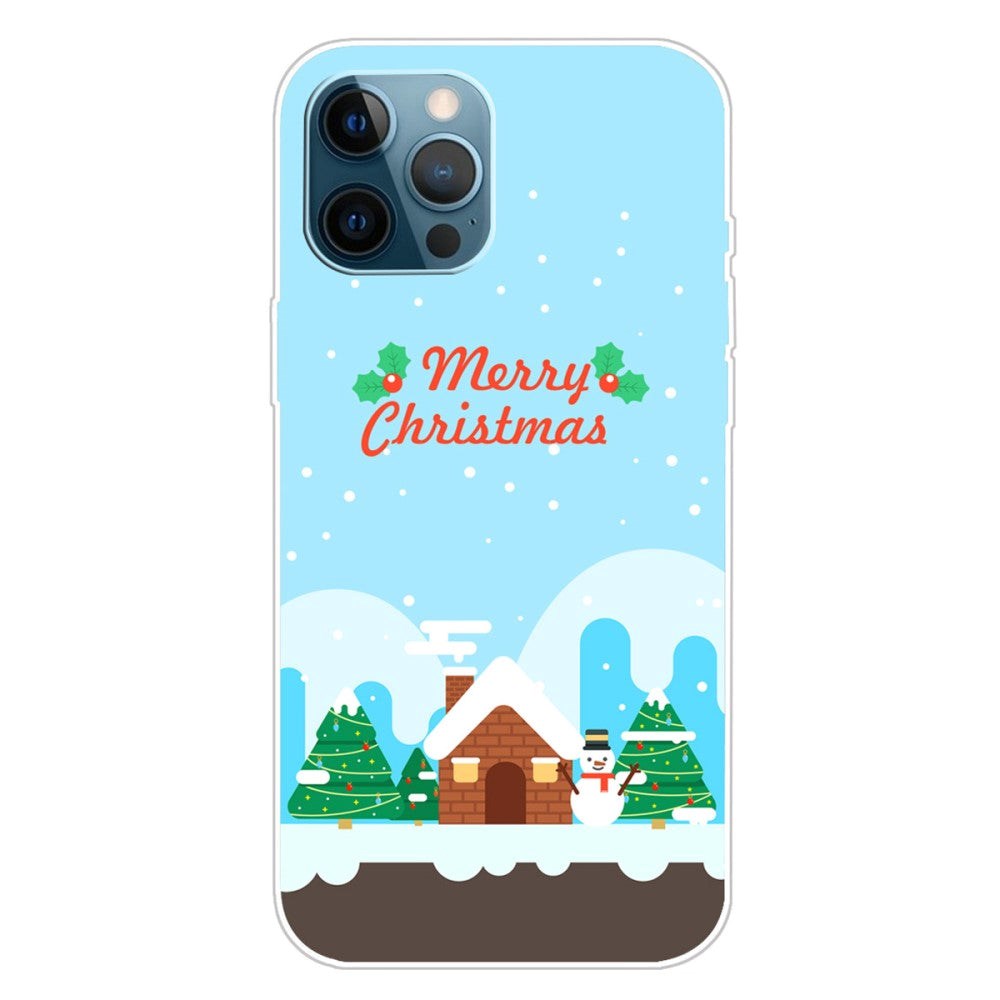 iPhone 15 Pro Fleksibelt Plast Mobil Jule Cover - Merry Christmas - Julehygge