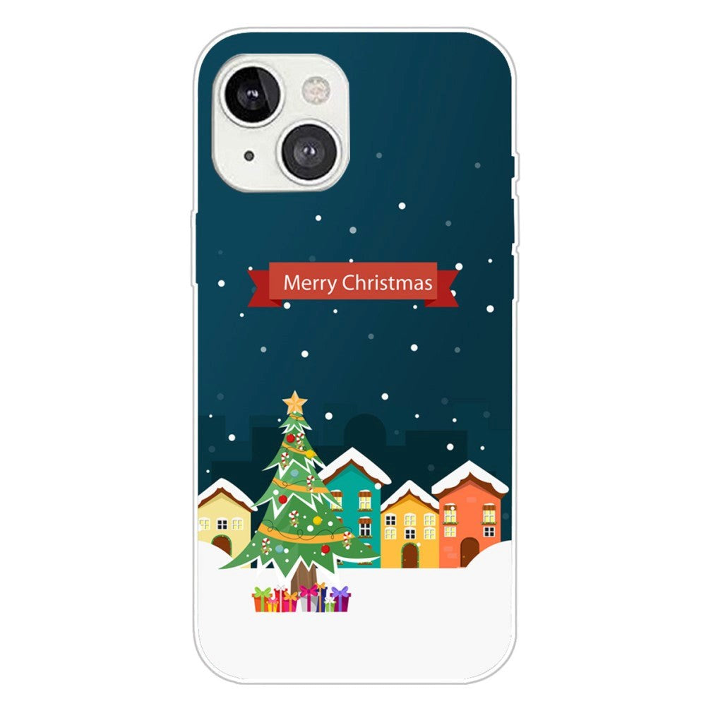 iPhone 15 Fleksibelt Plast Mobil Jule Cover - Merry Christmas - Juleby