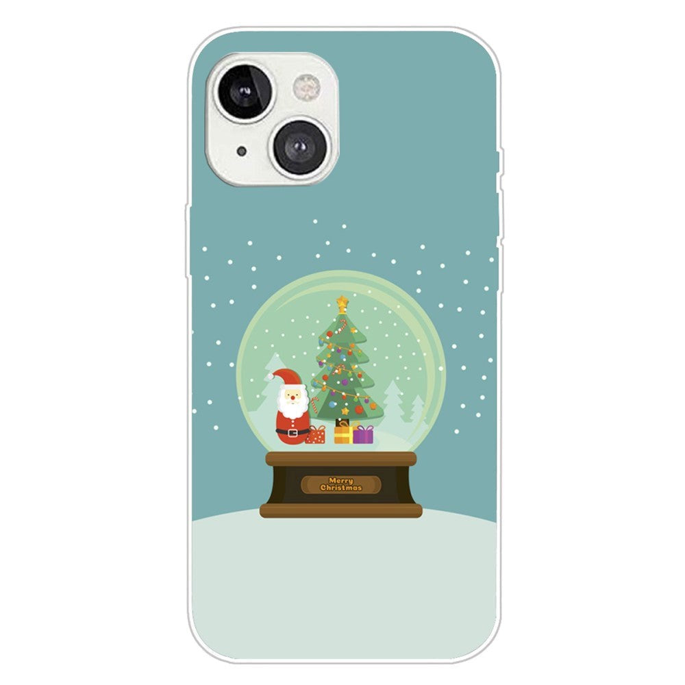 iPhone 15 Fleksibelt Plast Mobil Jule Cover - Merry Christmas - Julekugle