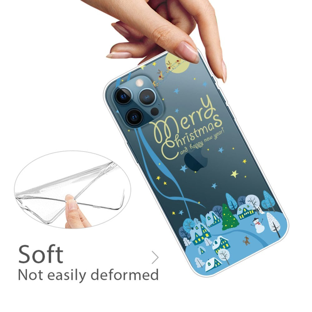 iPhone 15 Pro Fleksibelt Plastik Jule Mobil Cover - Juleby
