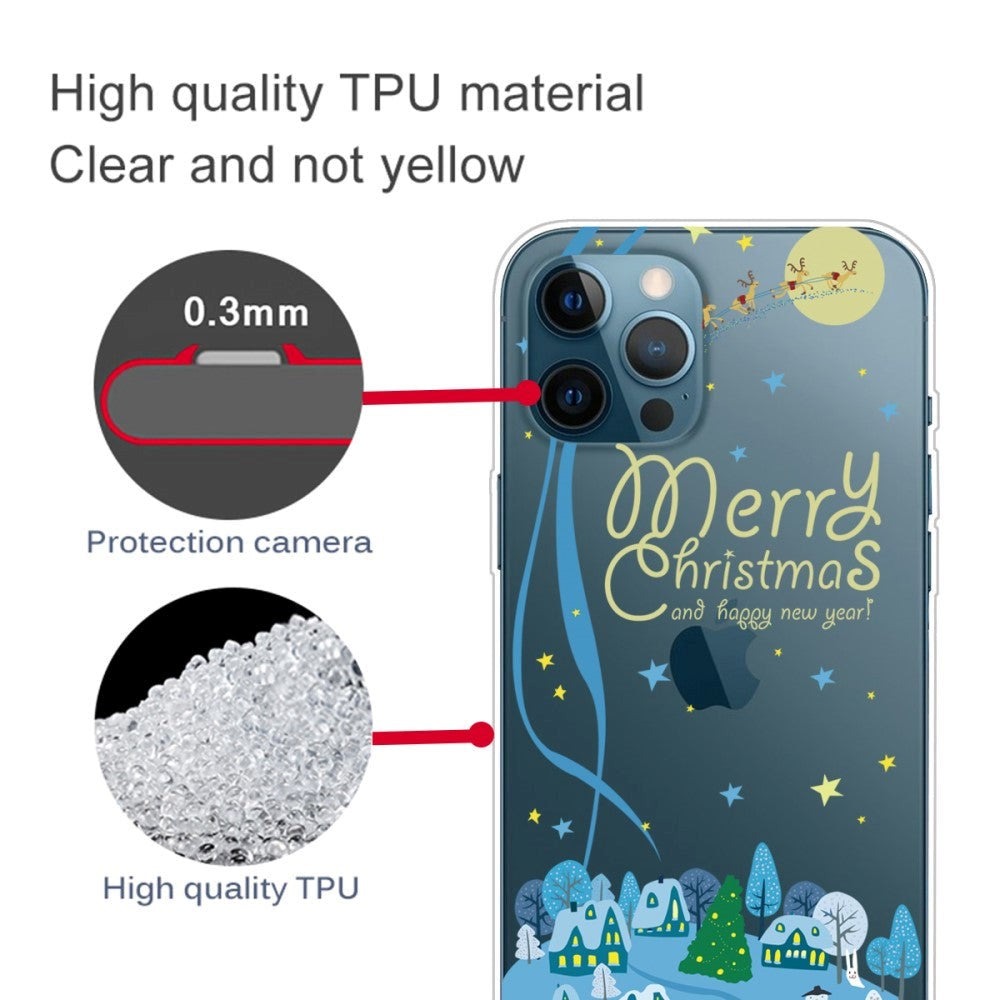 iPhone 15 Pro Fleksibelt Plastik Jule Mobil Cover - Juleby
