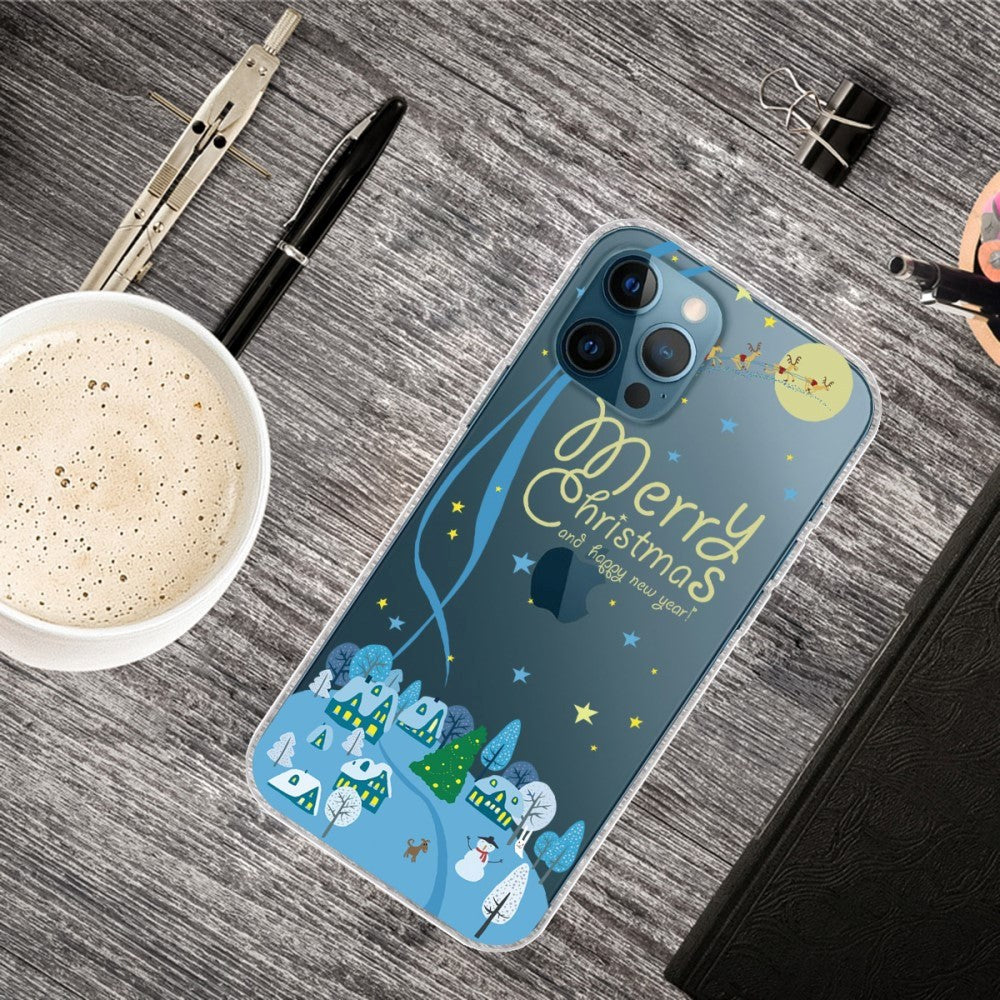 iPhone 15 Pro Fleksibelt Plastik Jule Mobil Cover - Juleby