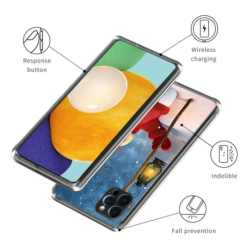 iPhone 15 Pro TPU Plast Mobil Julecover - Snemand