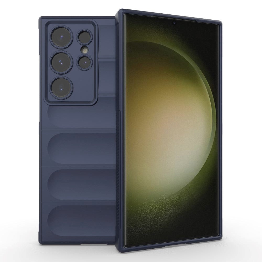 Samsung Galaxy S24 Ultra Fleksibelt Plastik Mobil Cover - Mørkeblå