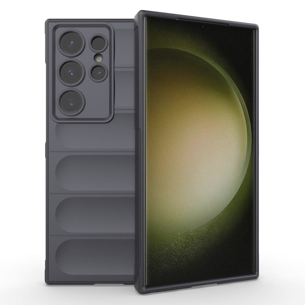 Samsung Galaxy S24 Ultra Fleksibelt Plastik Mobil Cover - Grå