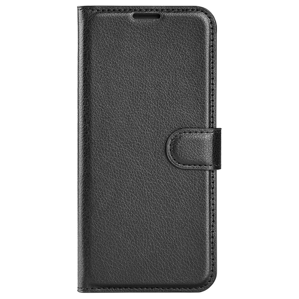 Xiaomi 14 Pro Kunstlæder Mobil Cover m. Kortholder & Ståfunktion - Sort
