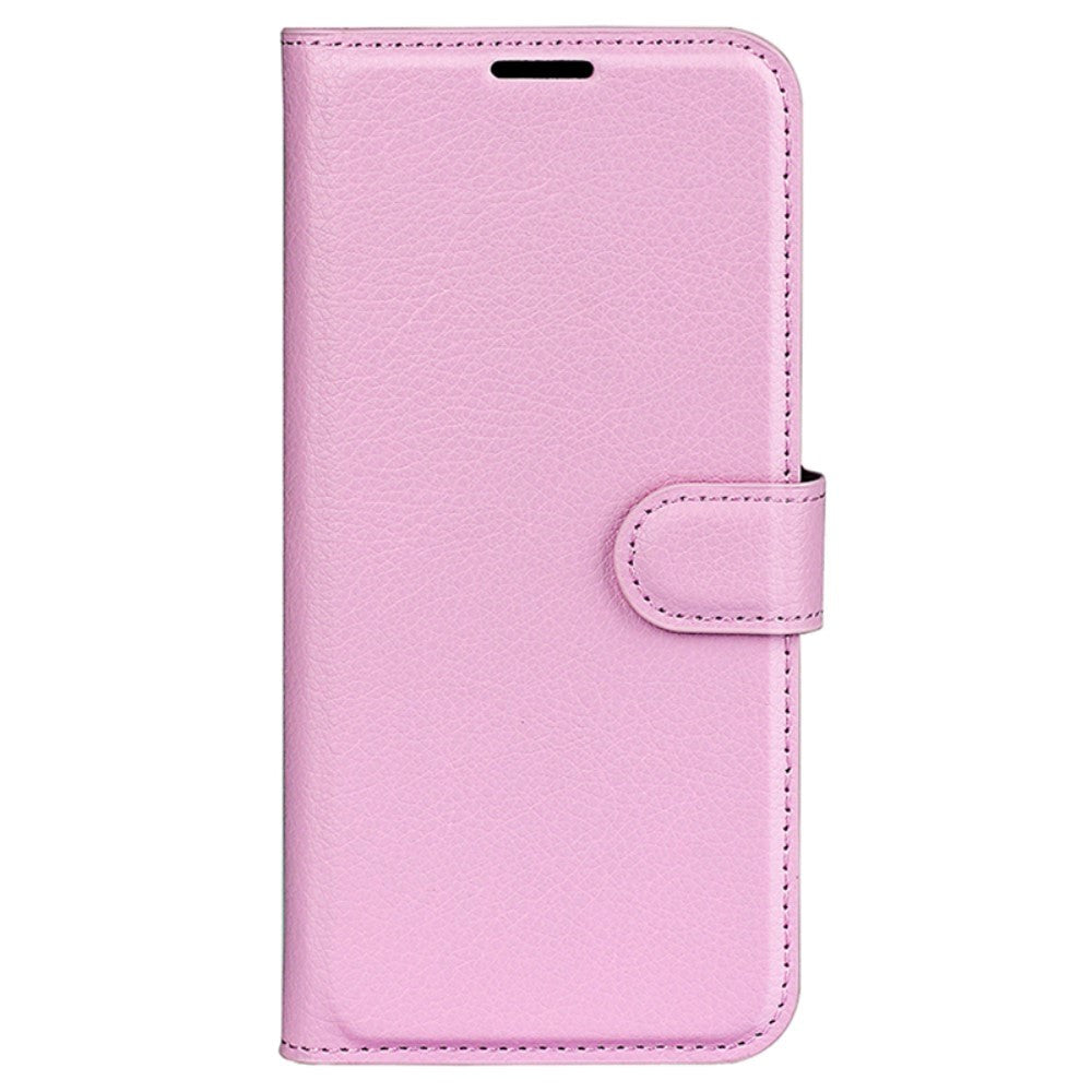Xiaomi 14 Pro Kunstlæder Mobil Cover m. Kortholder & Ståfunktion - Lyserød