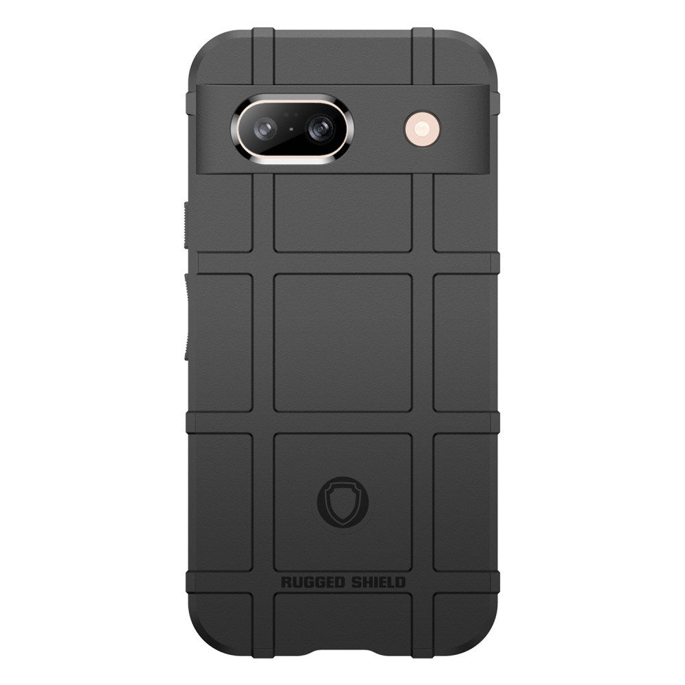 Google Pixel 8a Rugged Shield Series Håndværker Mobil Cover - Sort