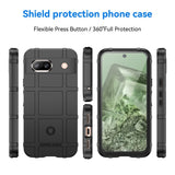 Google Pixel 8a Rugged Shield Series Håndværker Mobil Cover - Sort