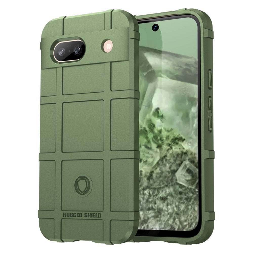 Google Pixel 8a Rugged Shield Series Håndværker Mobil Cover - Grøn