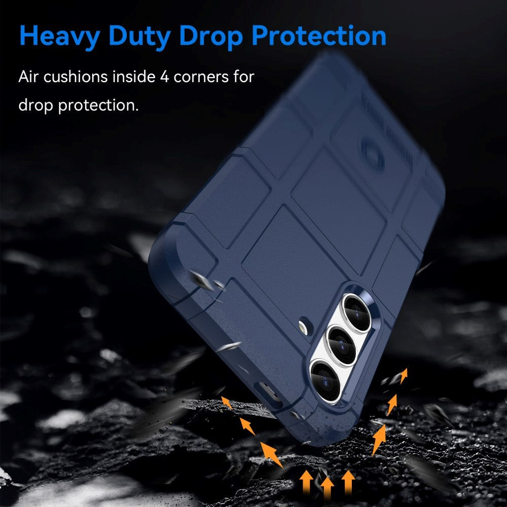 Samsung Galaxy S24 Rugged Shield Series Håndværker Mobil Cover - Blå