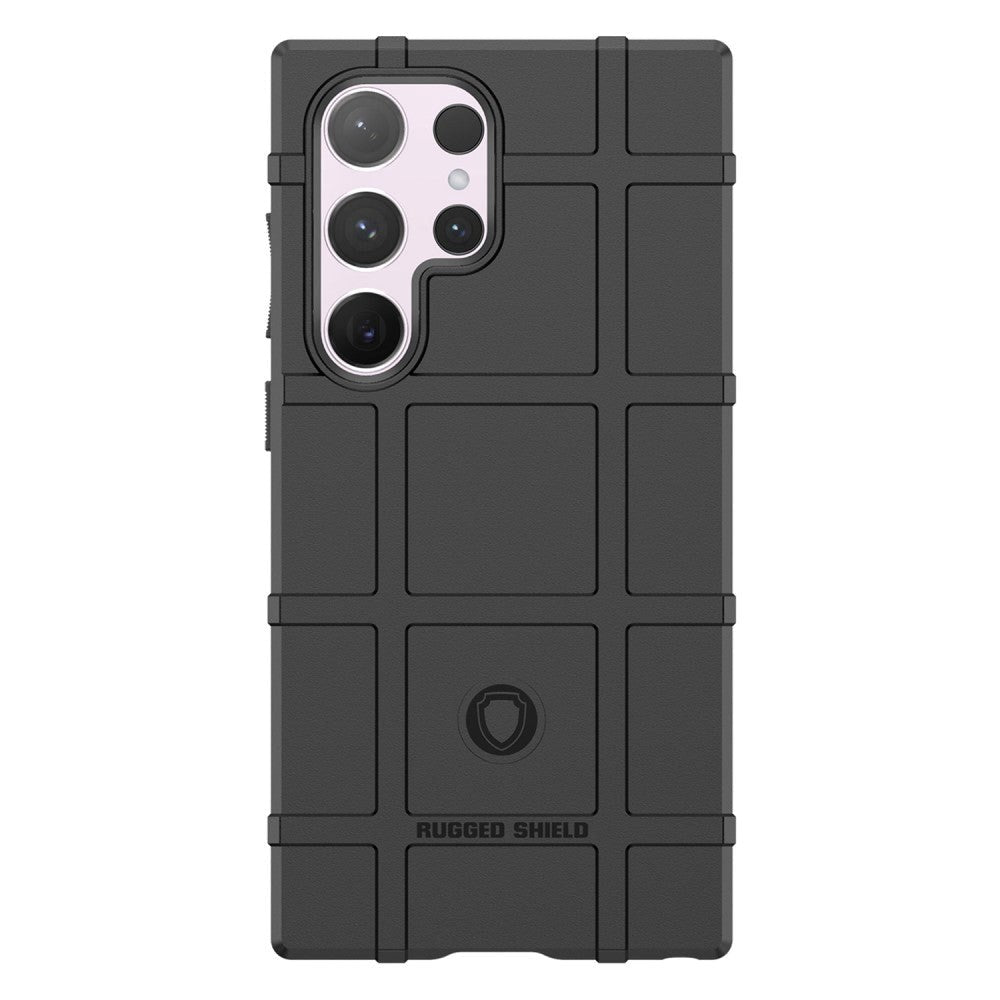 Samsung Galaxy S24 Ultra Rugged Shield Series Håndværker Mobil Cover - Sort