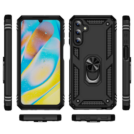 Samsung Galaxy A15 (5G) / A15 Hybrid Håndværker Mobil Cover m. Magnetisk Kickstand - Sort