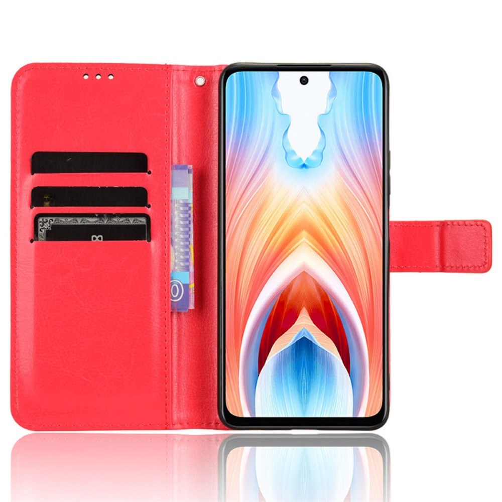 EIDERWOOD OnePlus Nord N30 SE (5G) / Oppo A79 (5G) Læder Mobil Cover m. Pung & Ståfunktion - Rød