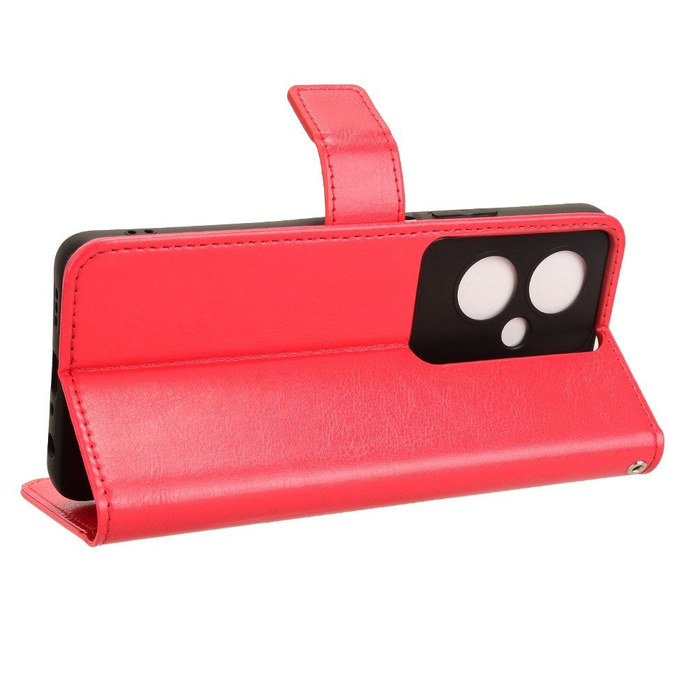 EIDERWOOD OnePlus Nord N30 SE (5G) / Oppo A79 (5G) Læder Mobil Cover m. Pung & Ståfunktion - Rød