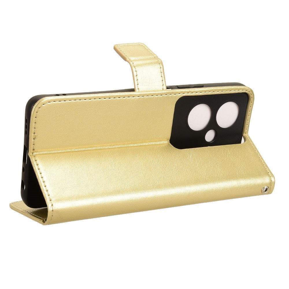 EIDERWOOD OnePlus Nord N30 SE (5G) / Oppo A79 (5G) Læder Mobil Cover m. Pung & Ståfunktion - Guld